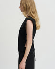Pre-Order • Recycled Tropical Wool Bib Top, Black