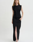 Pre-Order • Recycled Tropical Wool Bib Top, Black