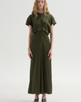 Slouch Waist Dress, Dark Green