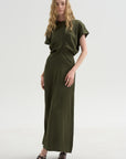 Slouch Waist Dress, Dark Green