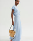 Slouch Waist Dress, Sky