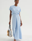 Slouch Waist Dress, Sky
