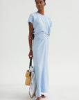Slouch Waist Dress, Sky