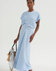 Slouch Waist Dress, Sky