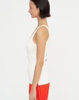 Compact Knit Tank, White