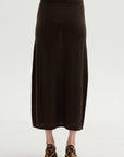 Long Knit Skirt, Fondante