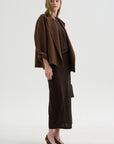 Long Knit Skirt, Fondante