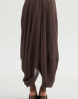 Cocoon Skirt, Walnut