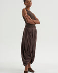 Cocoon Skirt, Walnut