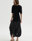 Cocoon Tee Dress, Black