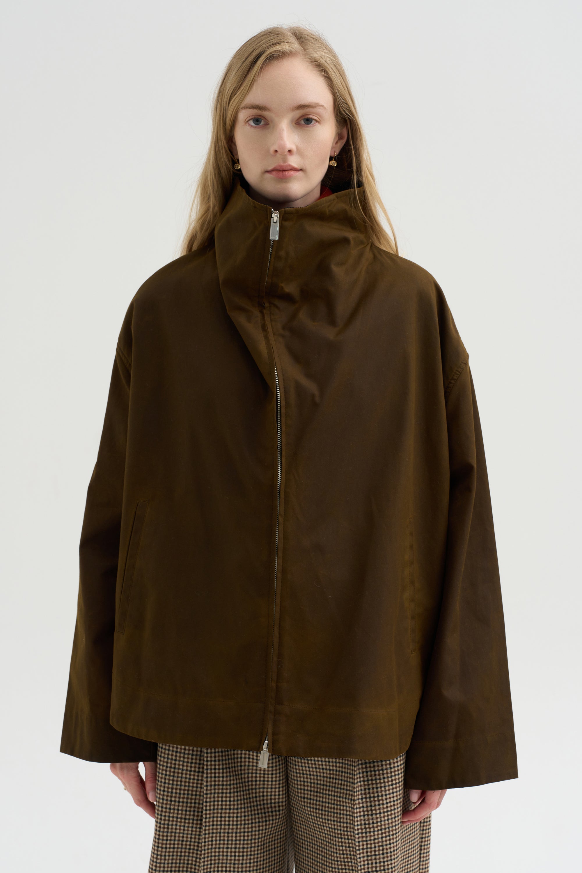 Zipped Country Jacket, Bark
