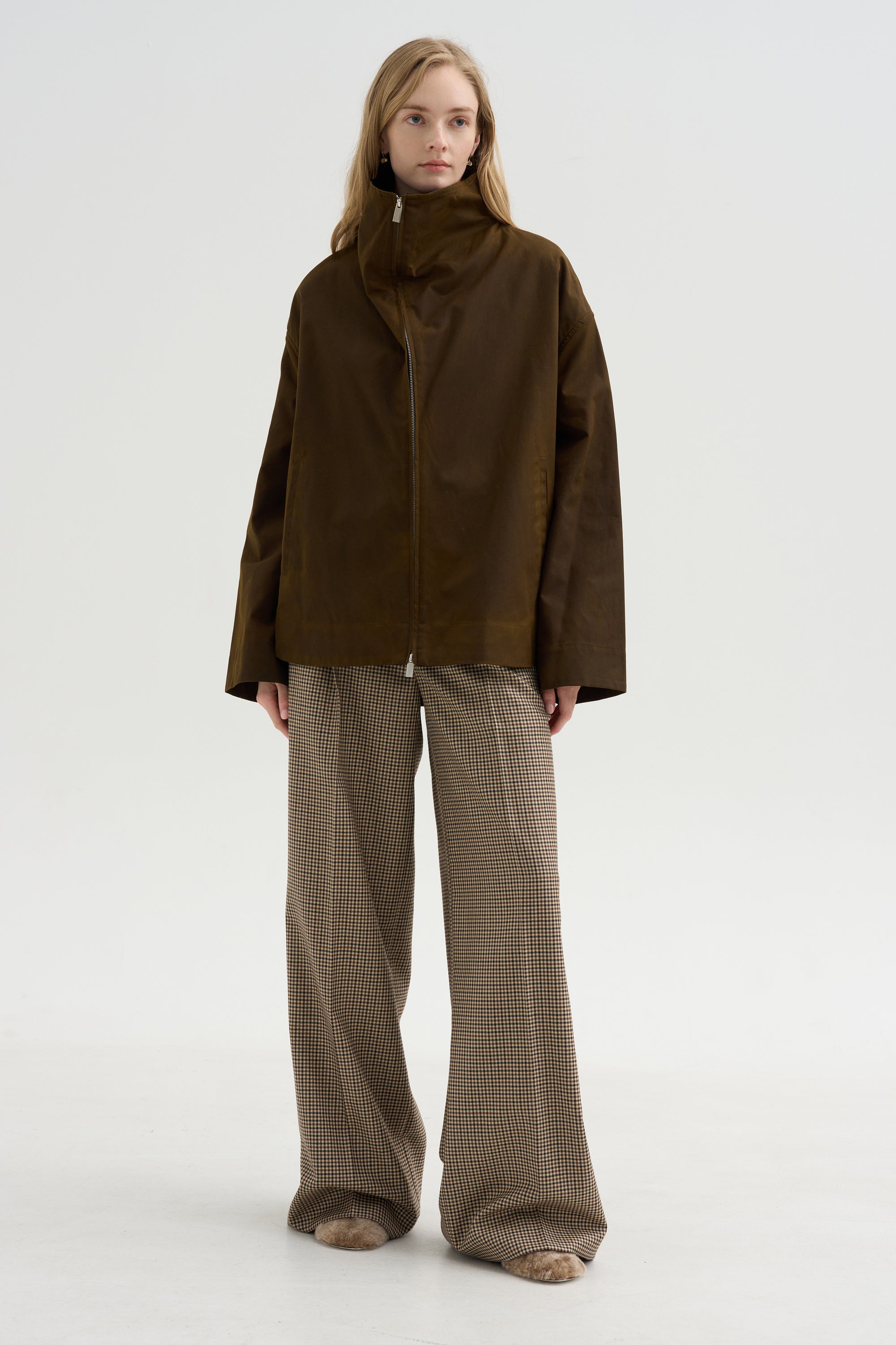 Zipped Country Jacket, Bark