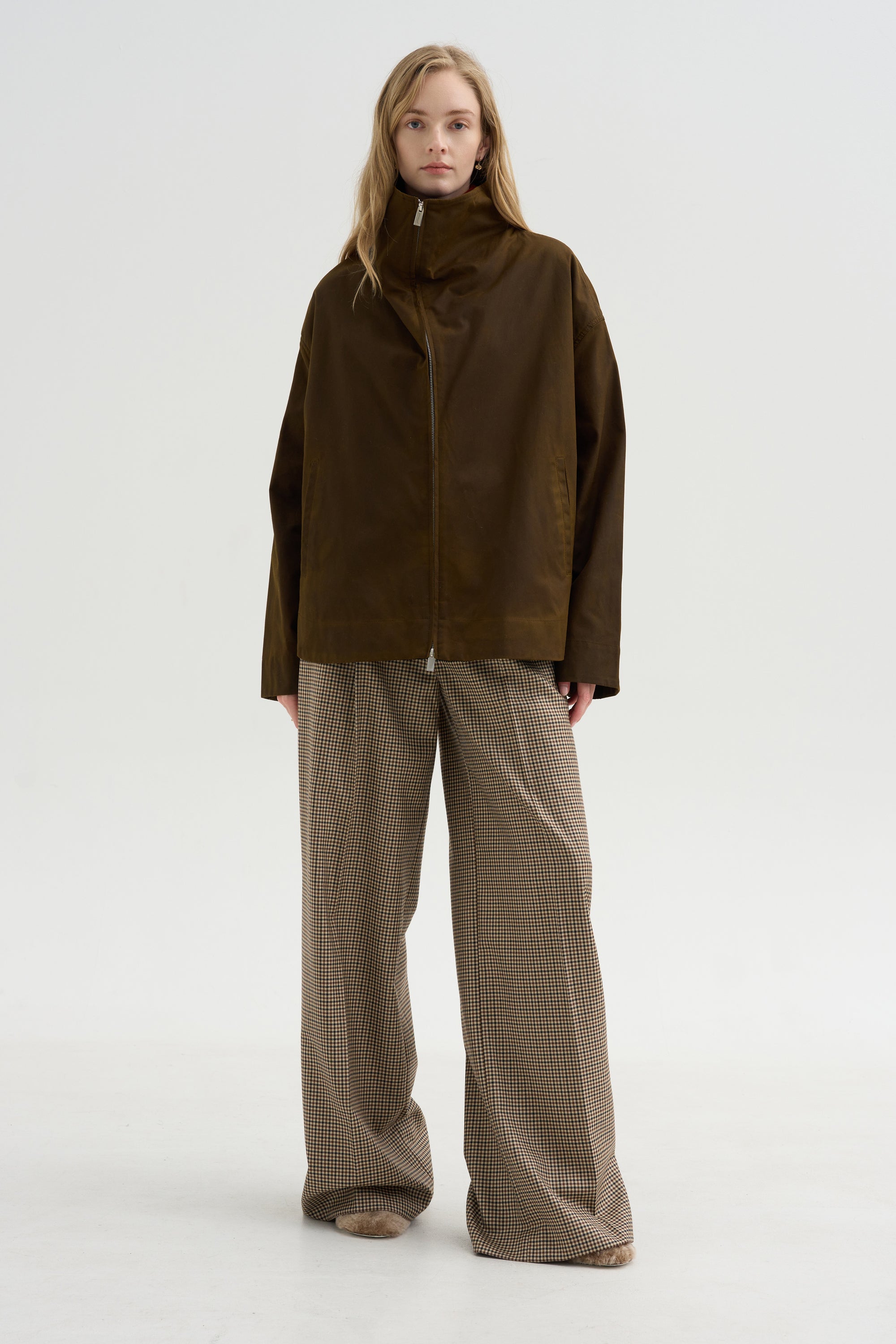 Zipped Country Jacket, Bark