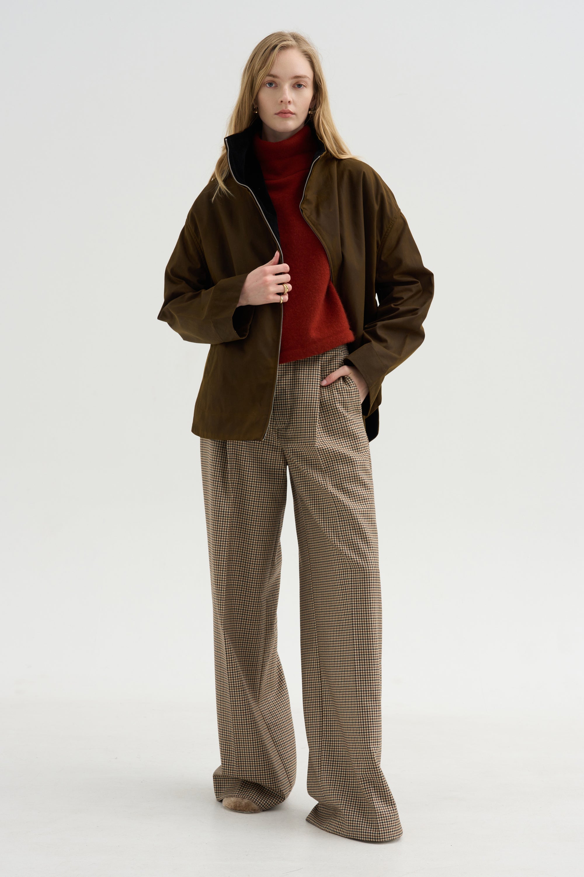 Zipped Country Jacket, Bark