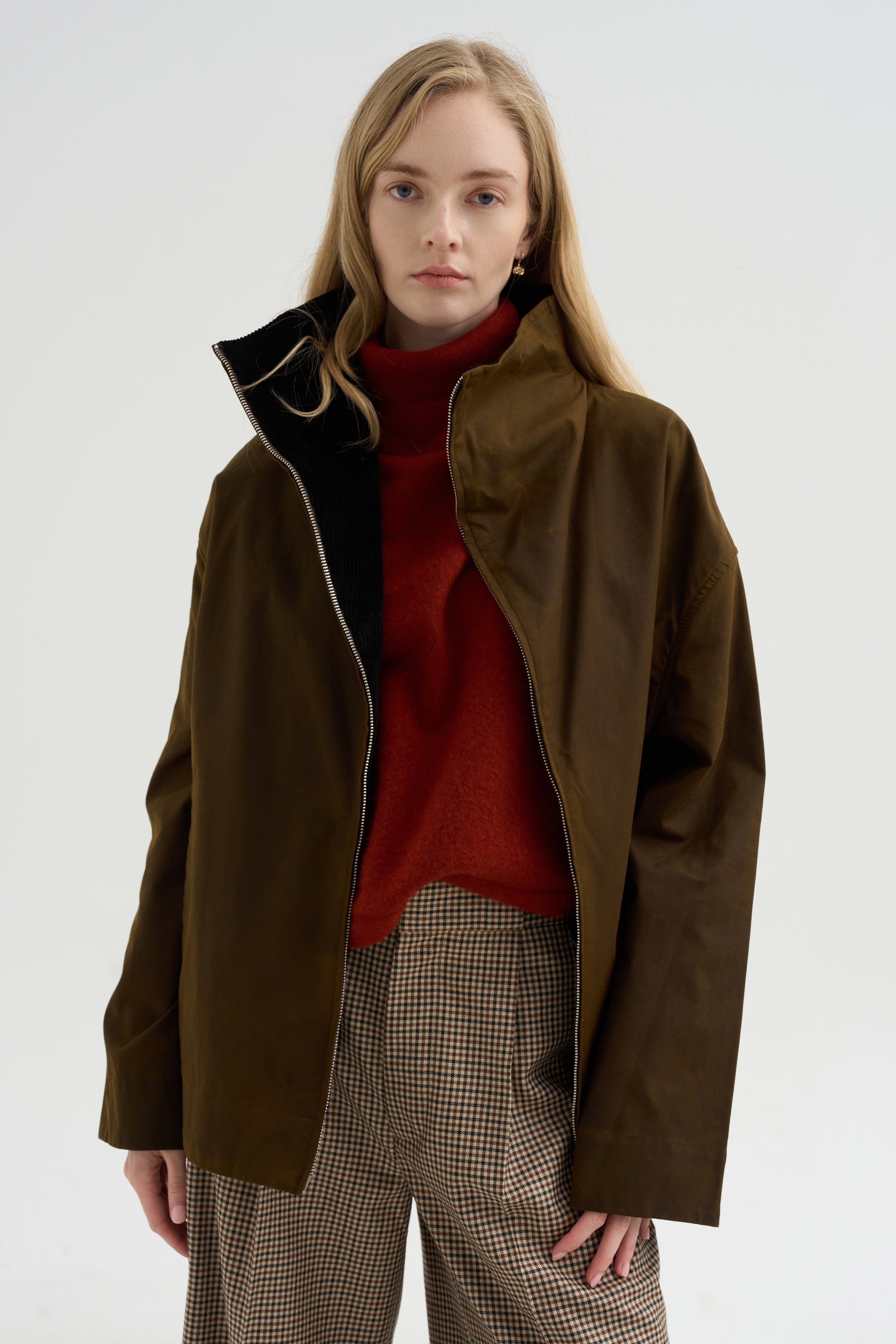 Zipped Country Jacket, Bark