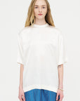 Satin Tee, White