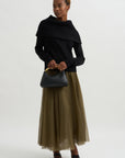 Funnel Wool Knit, Black