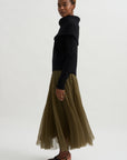 Funnel Wool Knit, Black