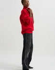 Double Knit Turtleneck, Poppy