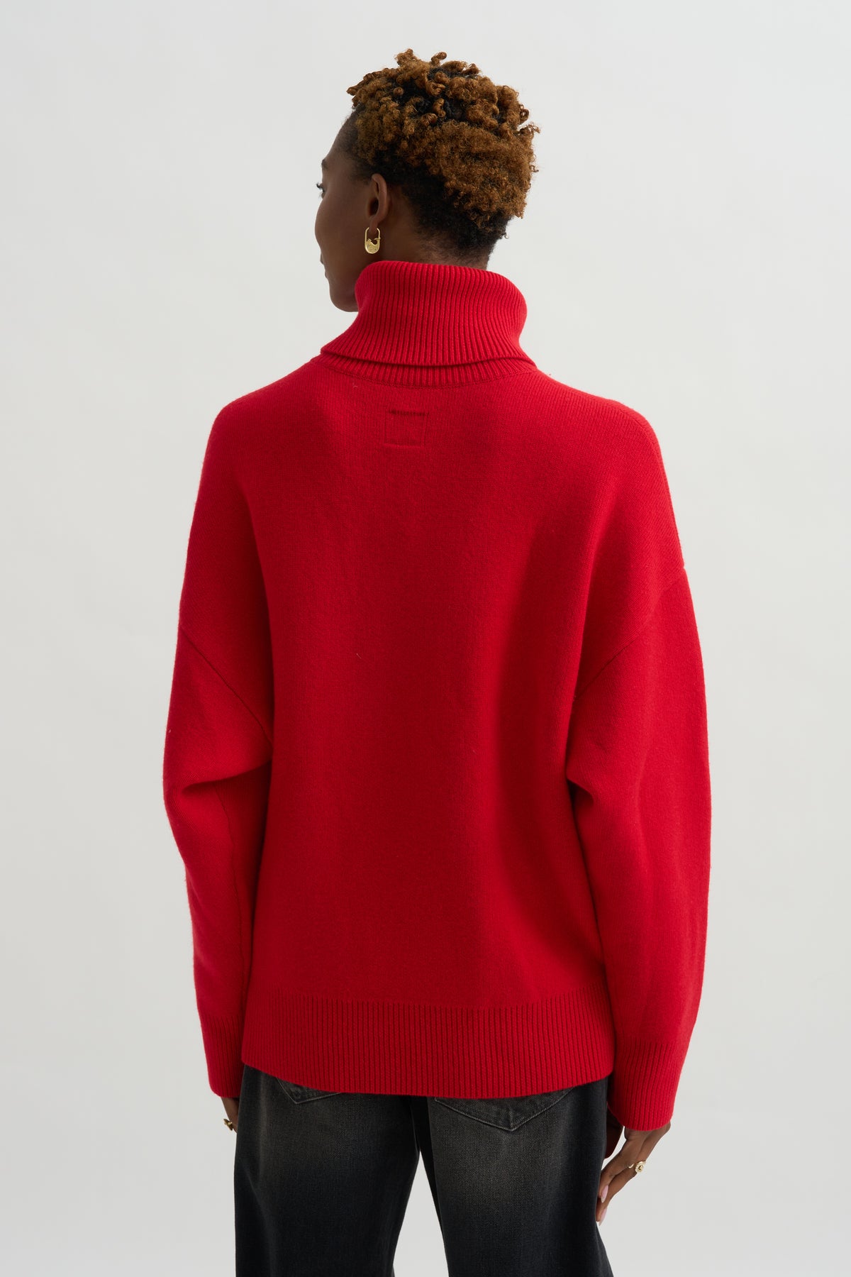 Double Knit Turtleneck, Poppy