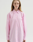Classic Tumbled Striped Shirt, White-Bloom