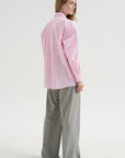 Classic Tumbled Striped Shirt, White-Bloom
