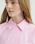 Classic Tumbled Striped Shirt, White-Bloom