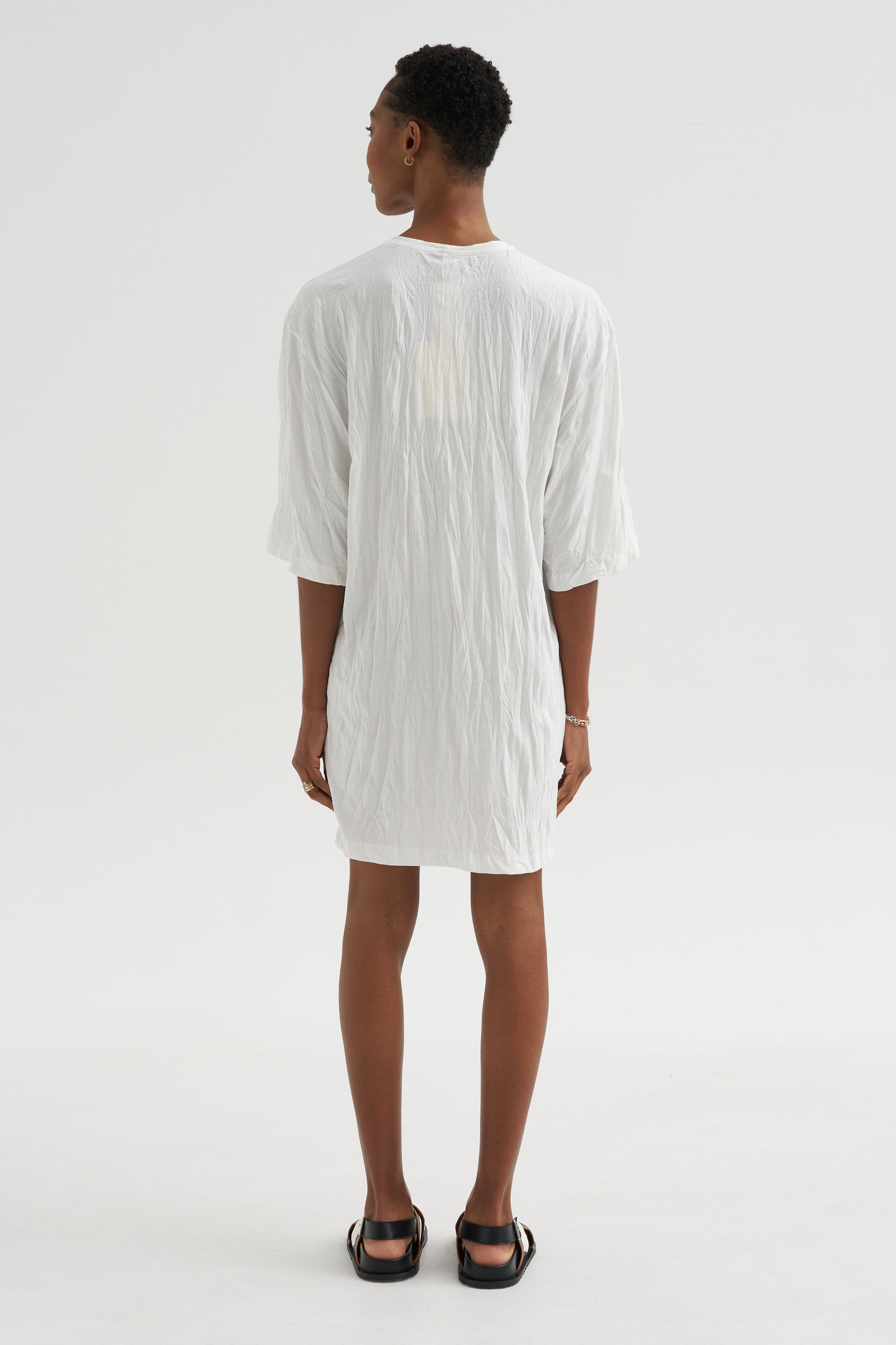 Relaxed Tee Dress, Off-White