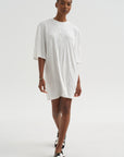 Relaxed Tee Dress, Off-White