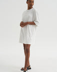 Relaxed Tee Dress, Off-White