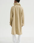 Oversized Cotton Trench, Beige