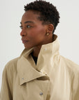 Oversized Cotton Trench, Beige