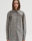 Classic Check Shirt, Blue & Orange