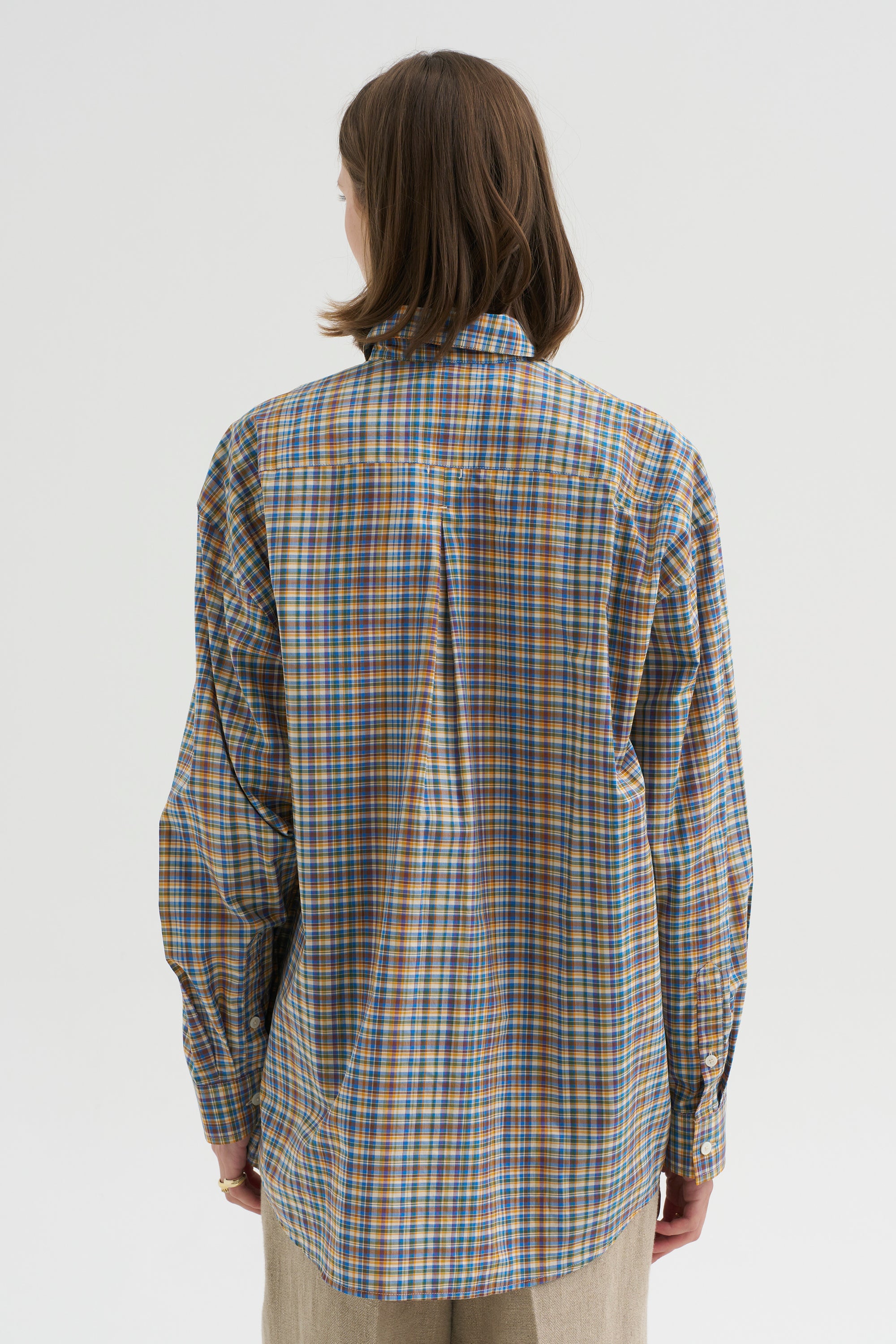 Classic Check Shirt, Blue &amp; Orange