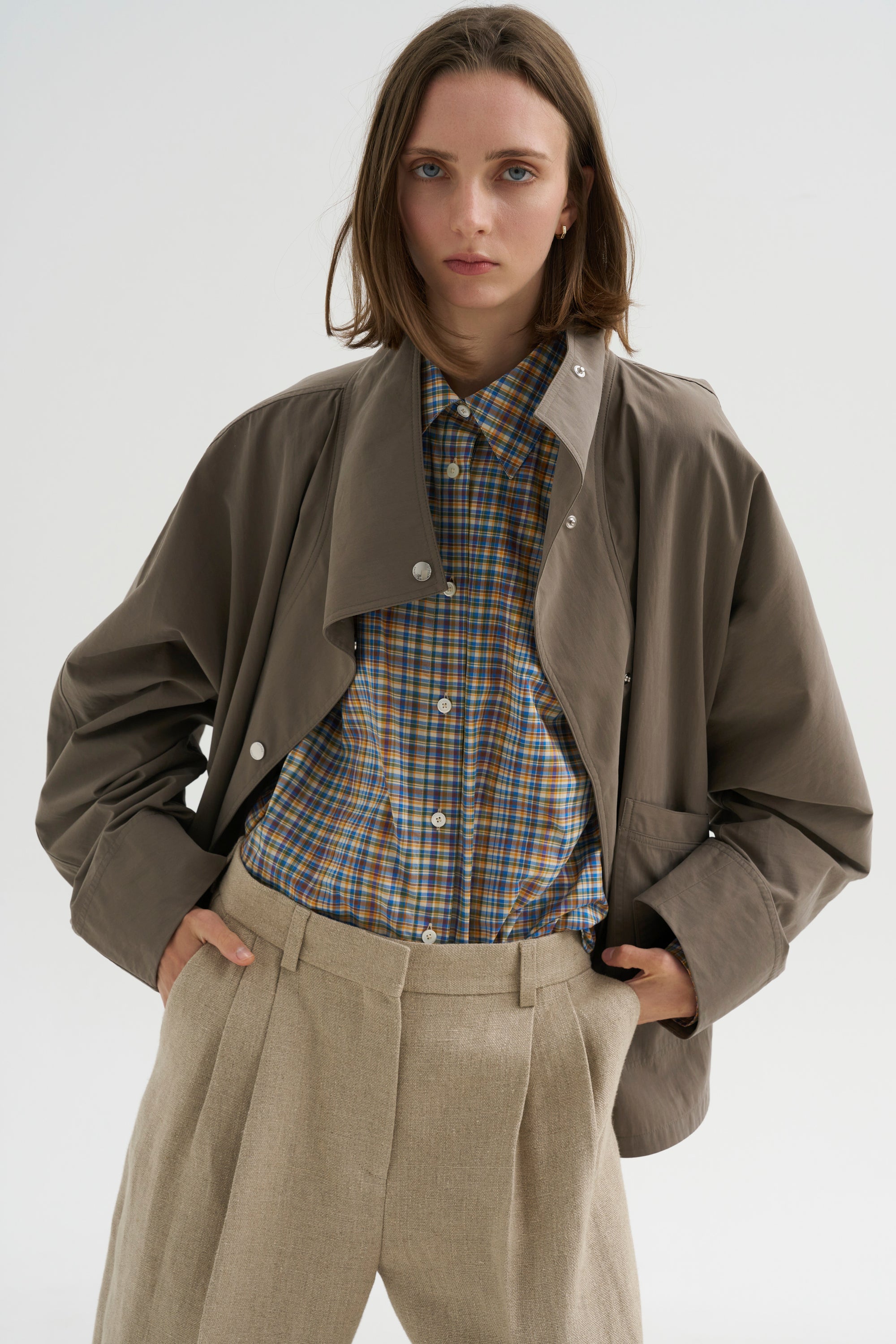 Classic Check Shirt, Blue &amp; Orange
