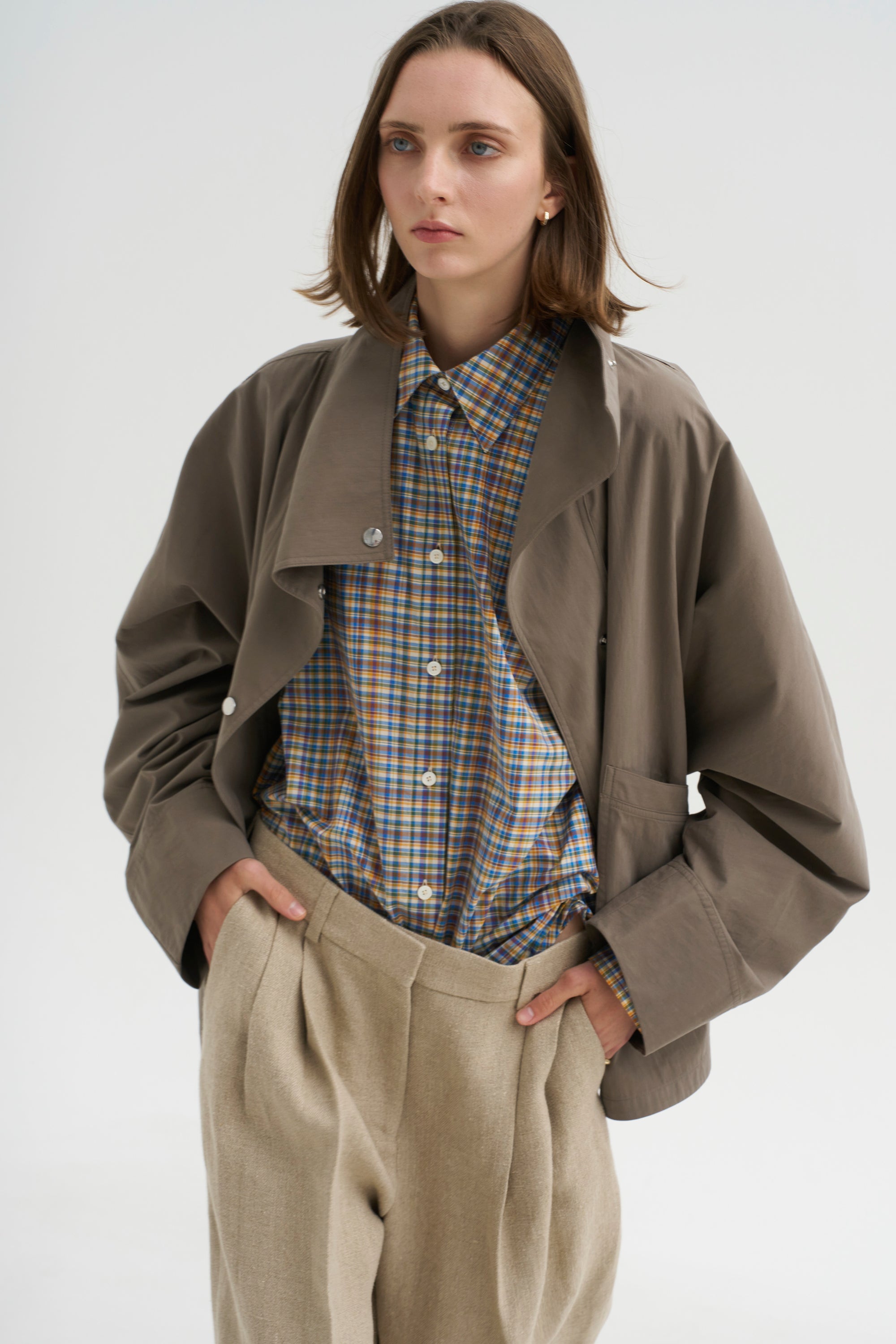 Classic Check Shirt, Blue &amp; Orange