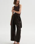 Classic Compact Knit Tank, Walnut
