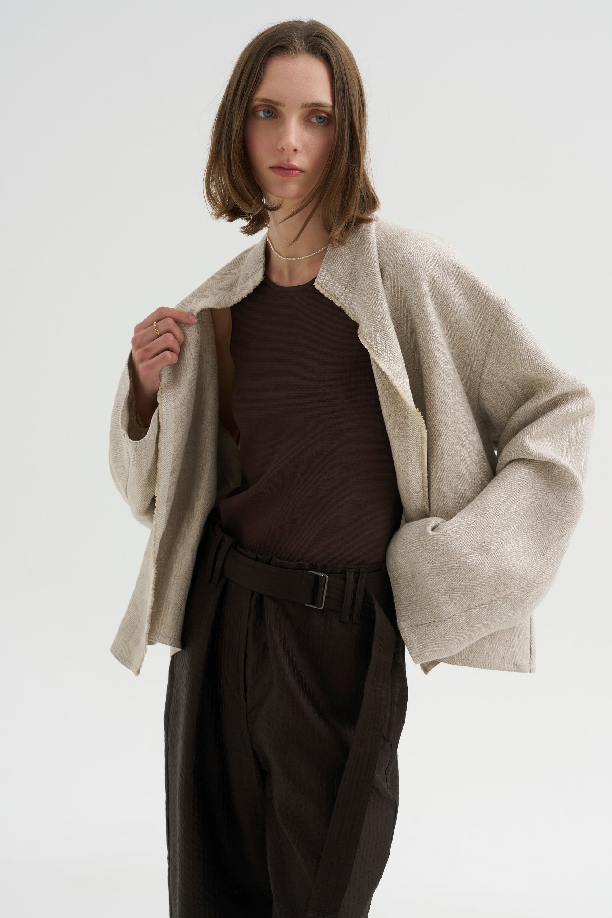 Classic Compact Knit Tank, Walnut