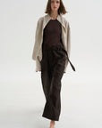 Classic Compact Knit Tank, Walnut