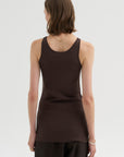 Classic Compact Knit Tank, Walnut