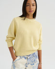Oversized Crew Knit, Buttercup