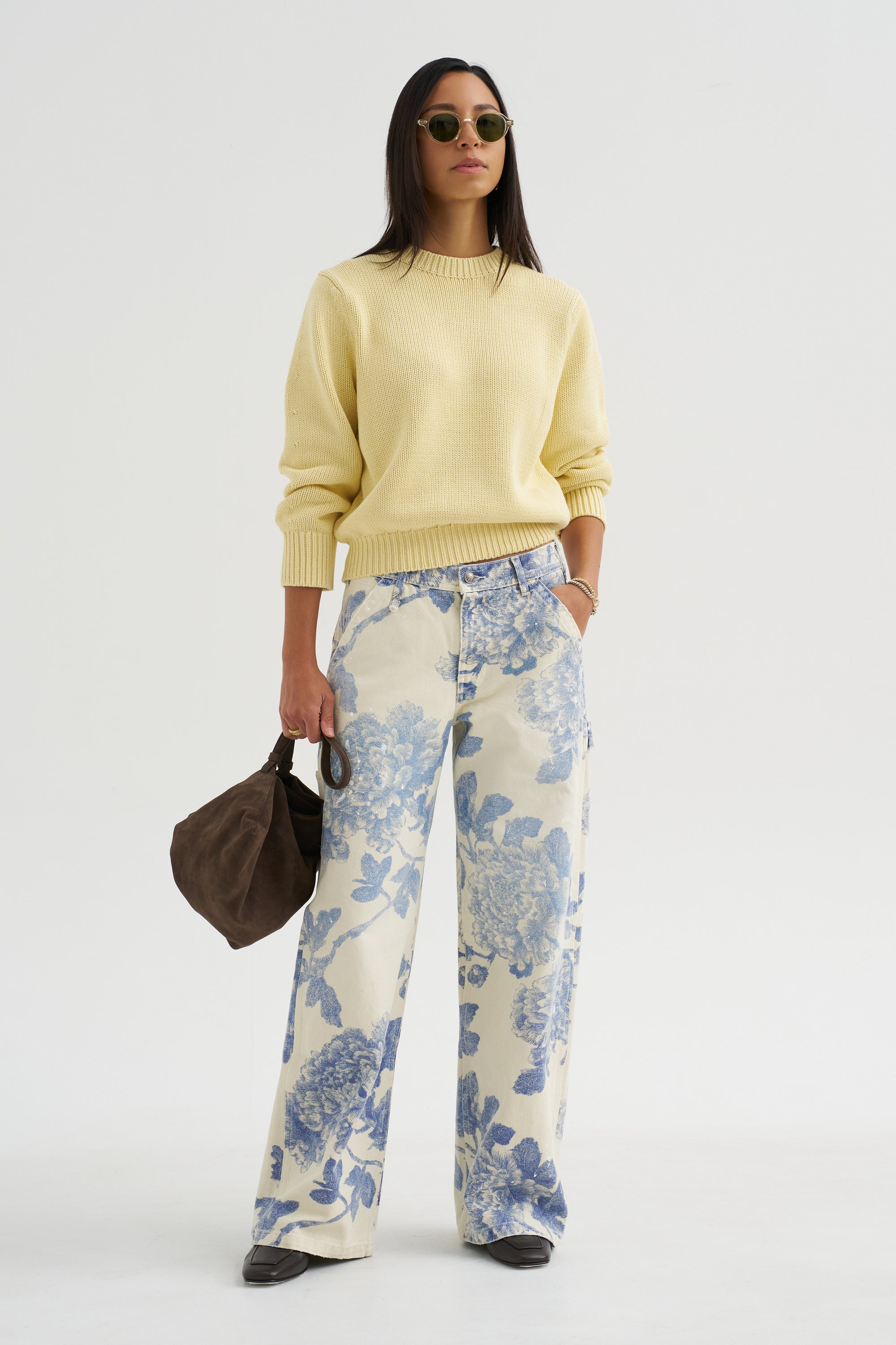 Oversized Crew Knit, Buttercup