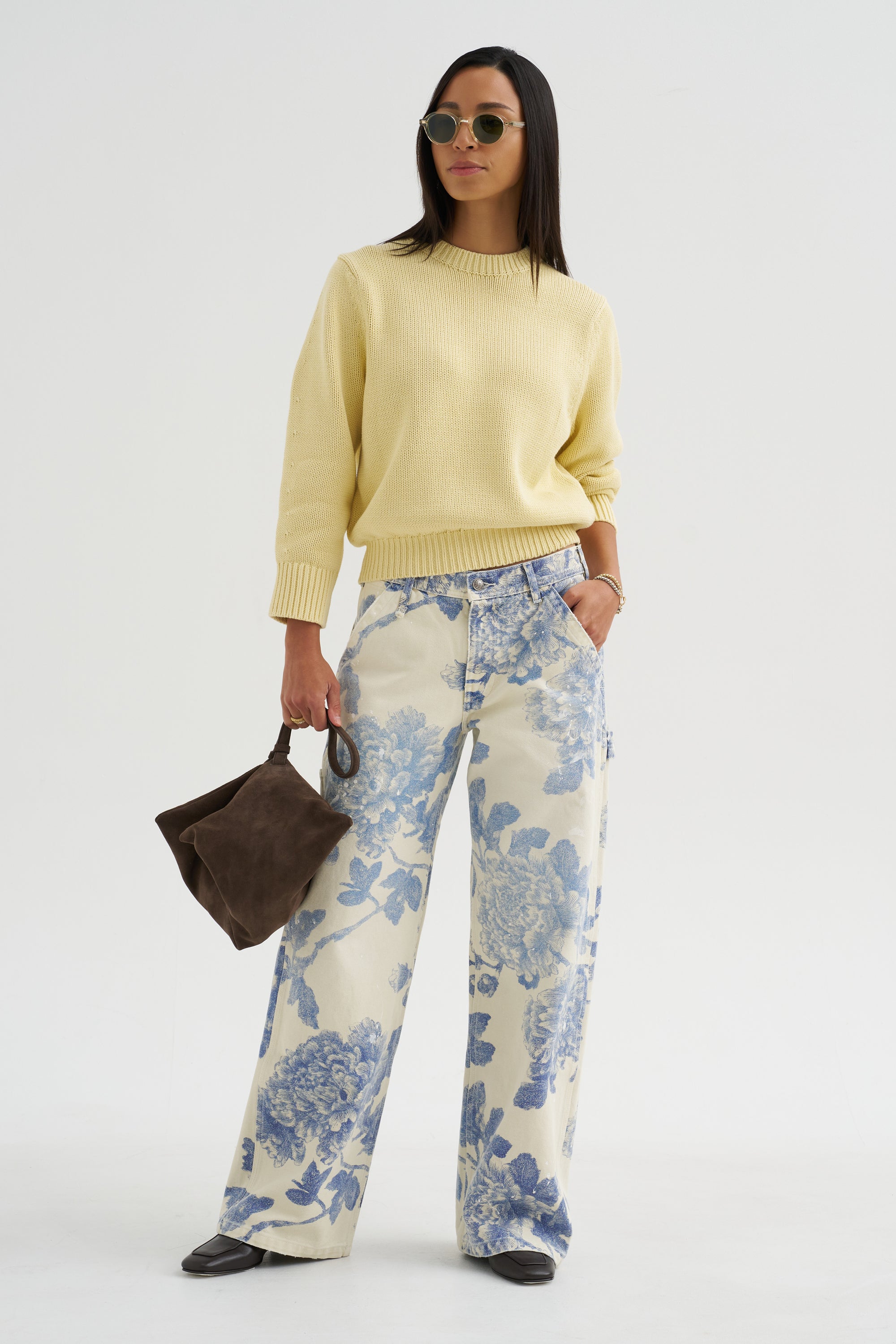 Oversized Crew Knit, Buttercup