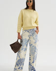 Oversized Crew Knit, Buttercup