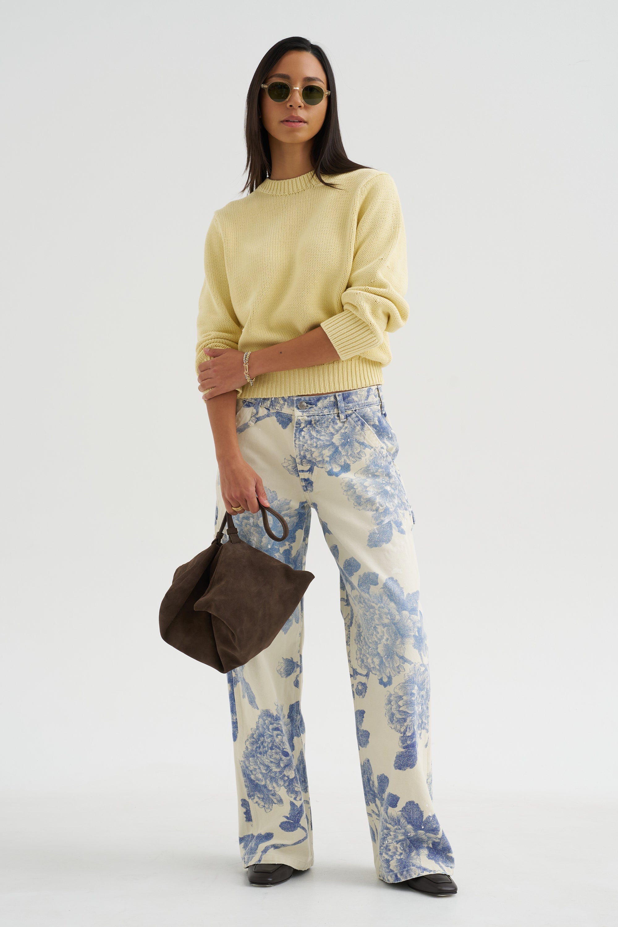 Oversized Crew Knit, Buttercup