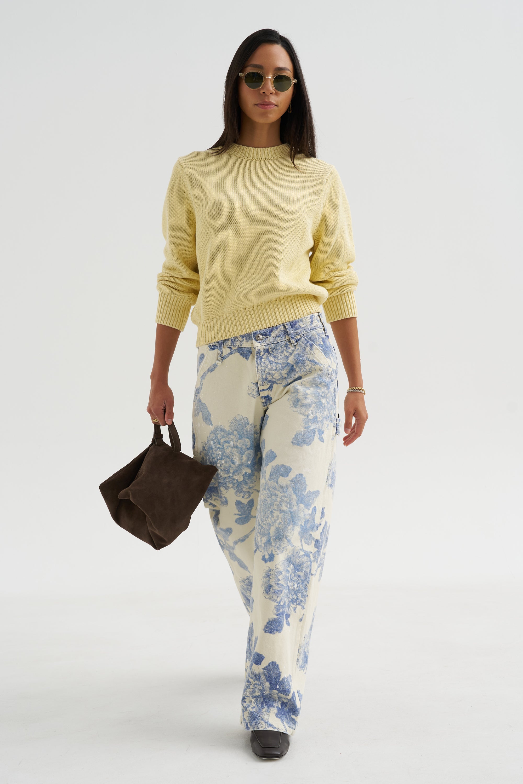 Oversized Crew Knit, Buttercup