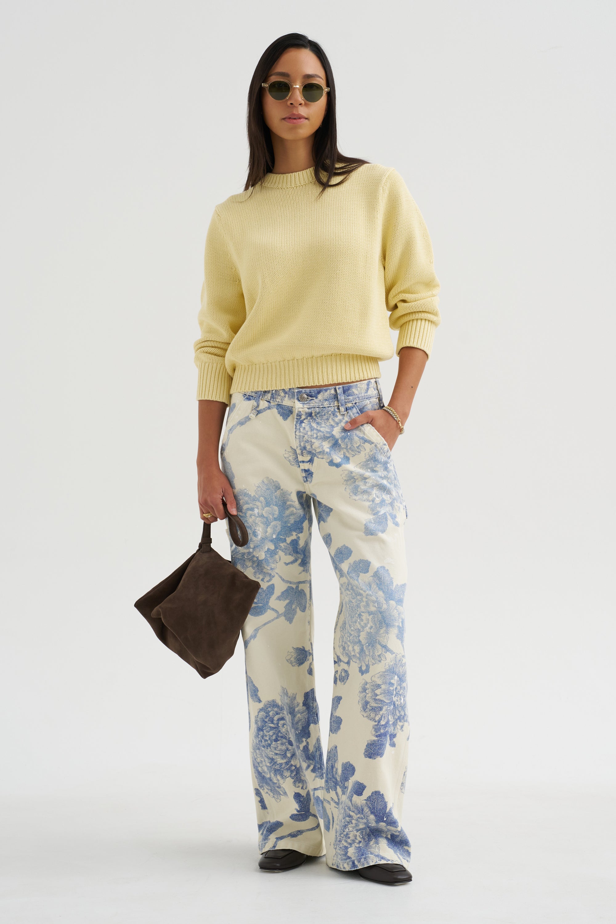 Oversized Crew Knit, Buttercup