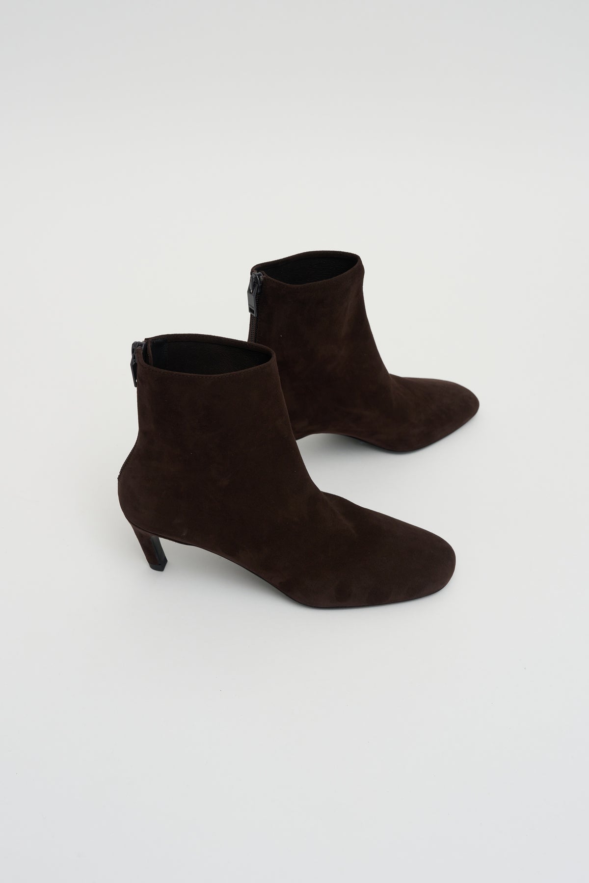 Soft Suede Ankle Boots, Brown