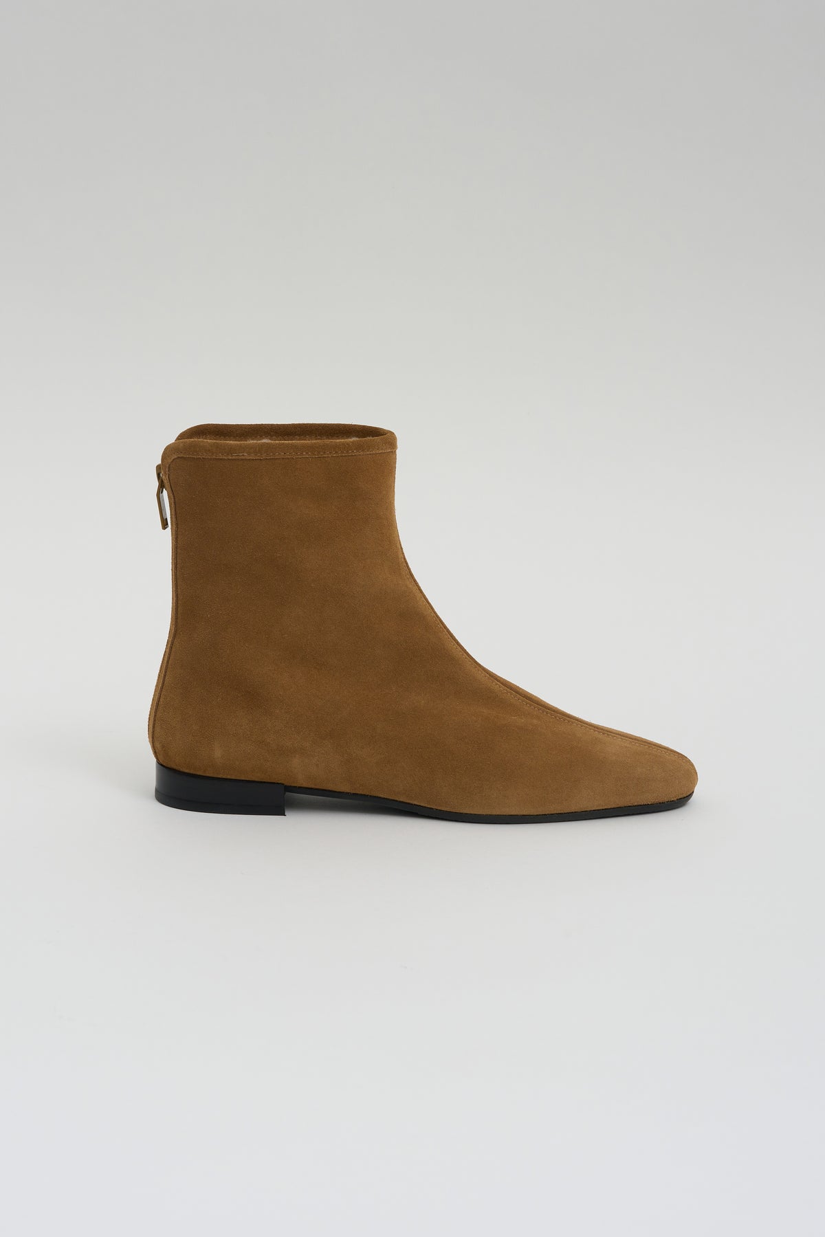 Shearling Suede Boots, Camel