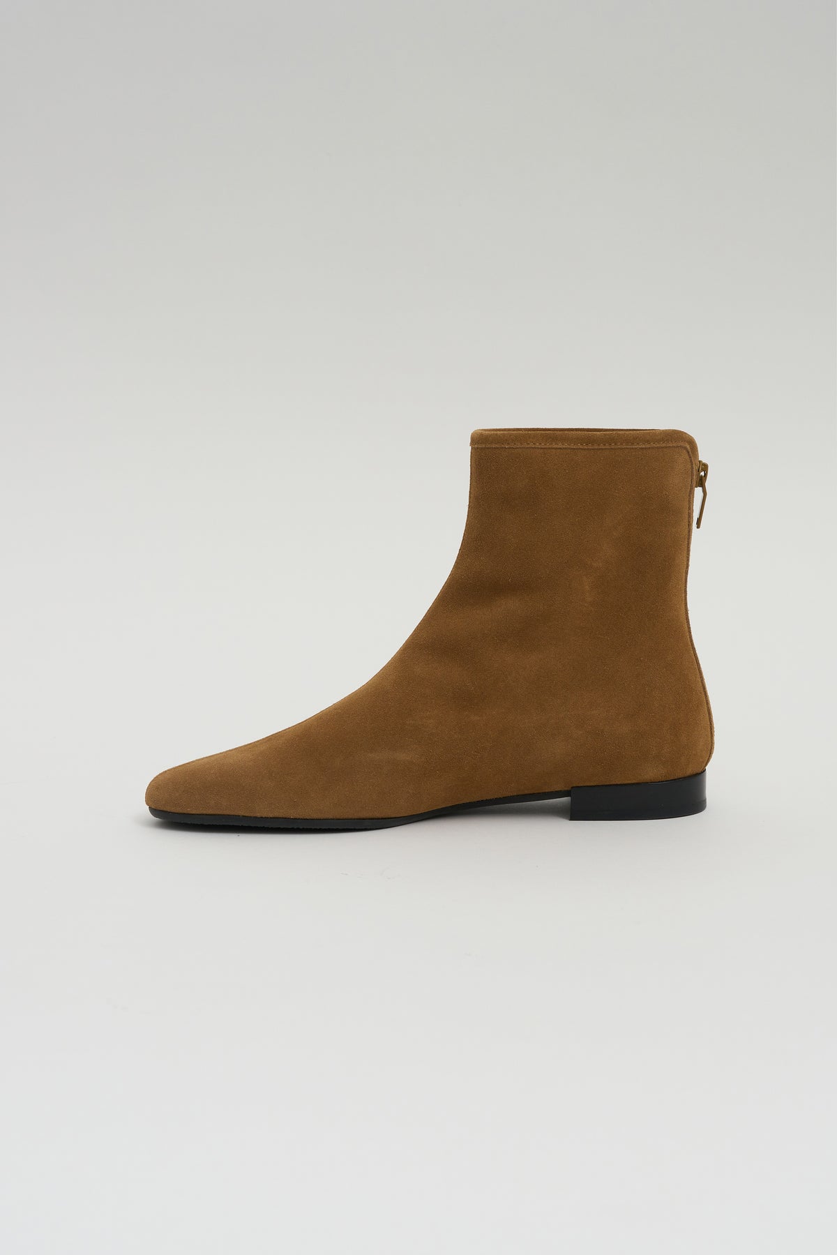 Shearling Suede Boots, Camel